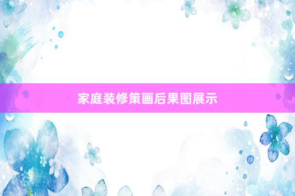 家庭装修策画后果图展示